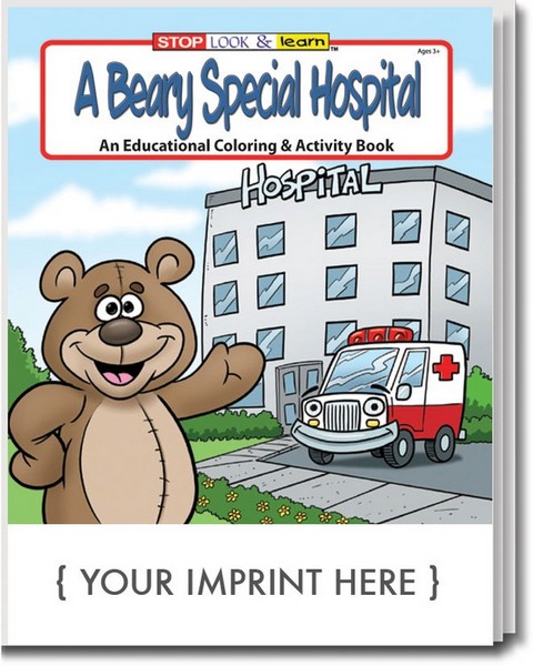 SC0395 A Beary Special Hospital Coloring and Activity BOOK With Custom